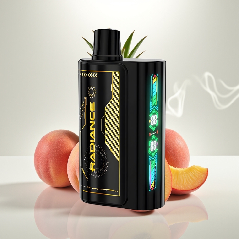 JNR Radiance 31000 Puffs Dual Mesh Rechargeable Peach Mango Pineapple