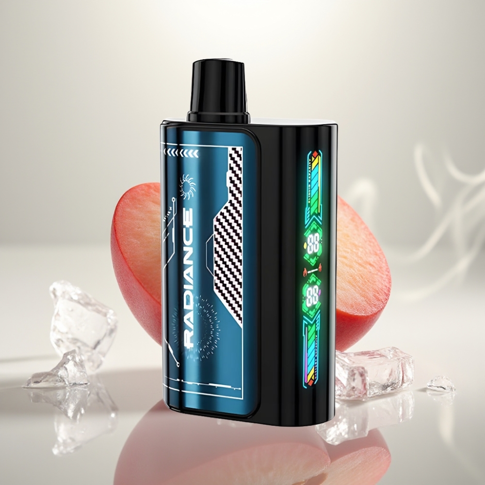 JNR Radiance 31000 Puffs Dual Mesh Screen Summer Peach Ice