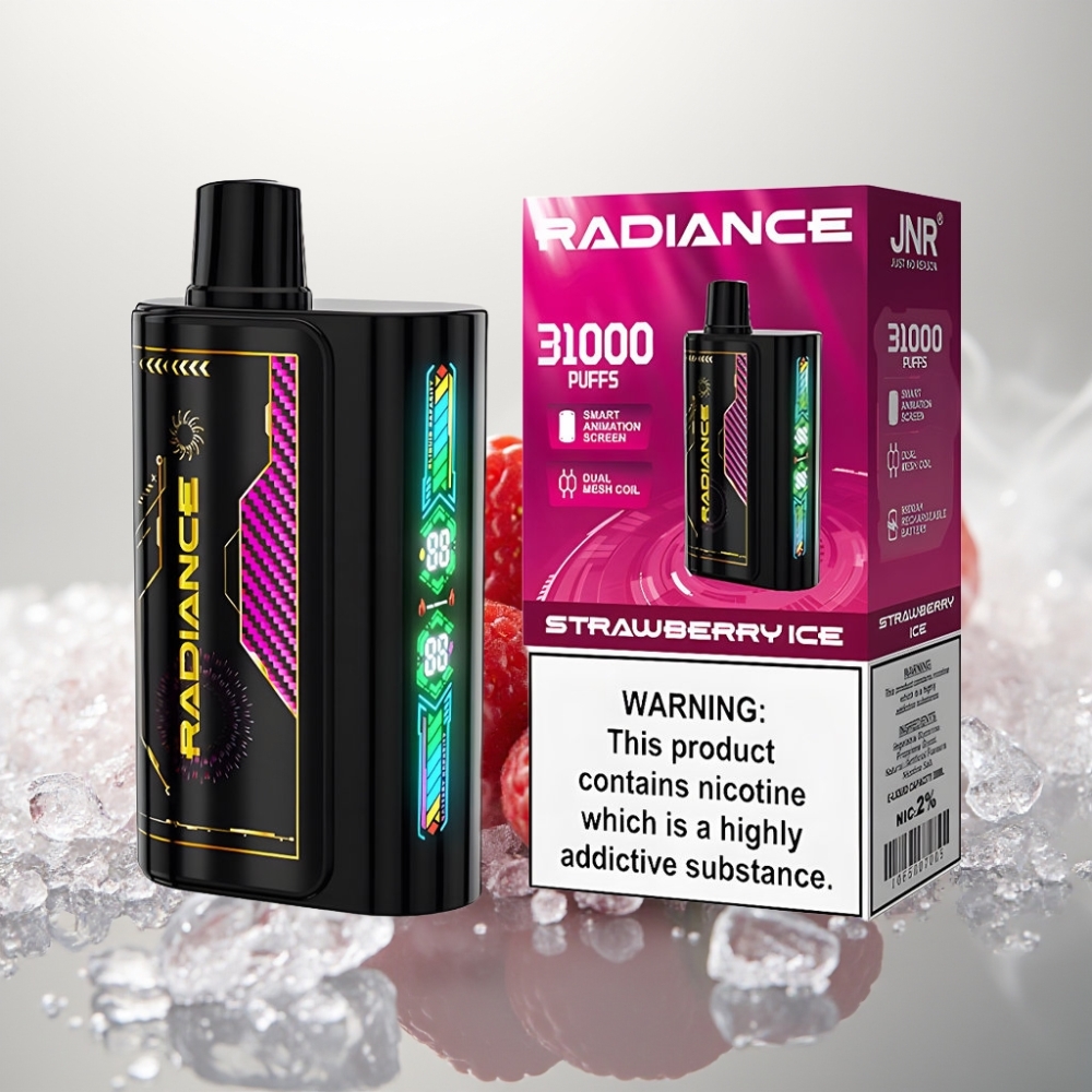 JNR Radiance 31000 Puffs Dual Mesh Strawberry Ice
