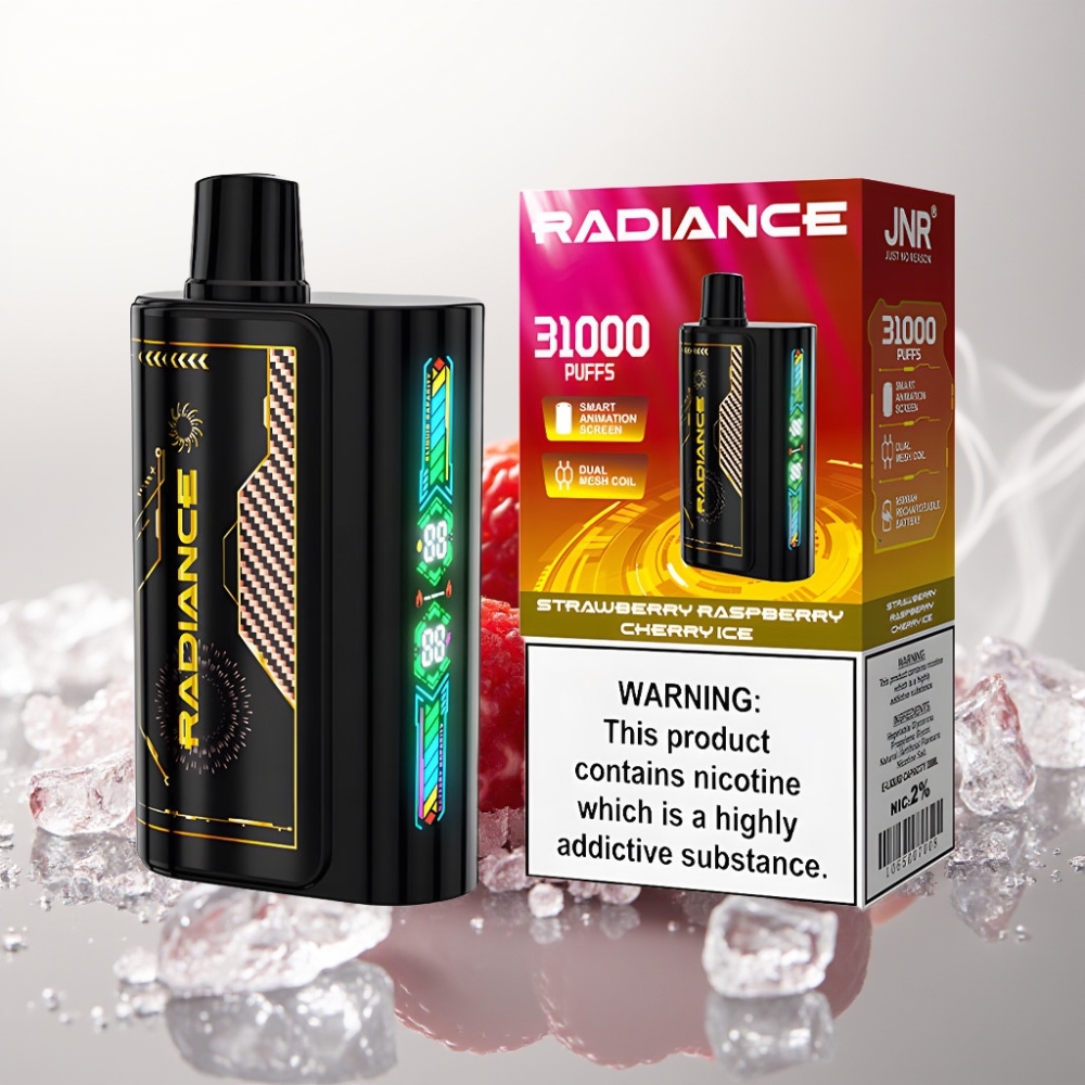 JNR Radiance 31000 Puffs Dual Mesh Strawberry Raspberry Cherry Ice Disposable Vape