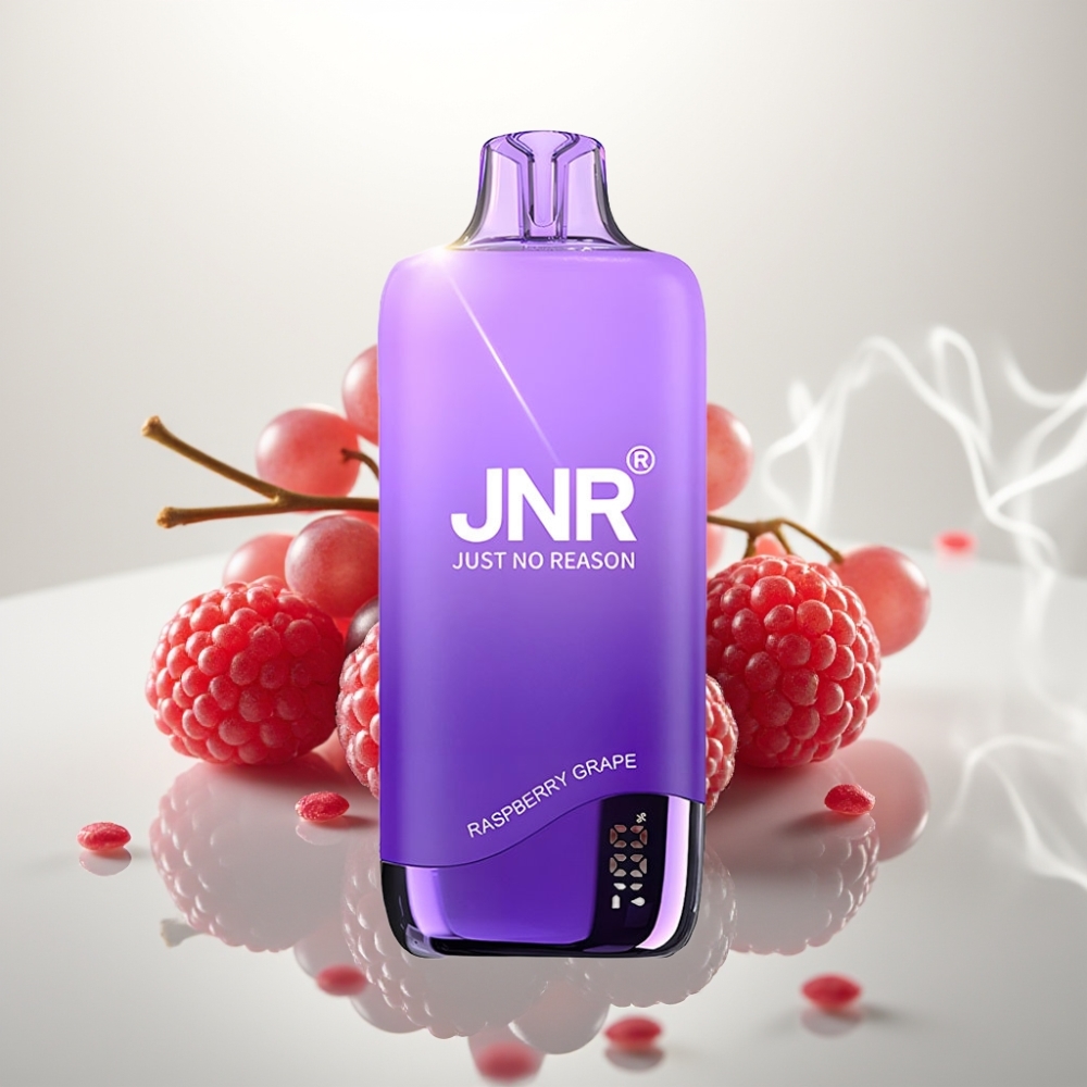 JNR Rainbow 10500 Puffs 18ml Mesh 08ohm Raspberry Grape Disposable Vape