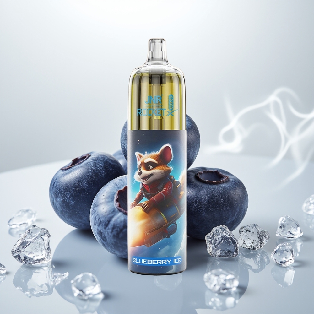 JNR Rocket-X 12400 Puffs Adjustable Airflow Mesh Coil Blueberry Ice