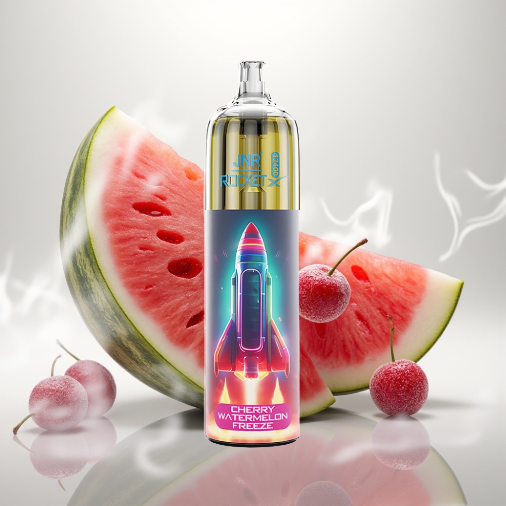 JNR Rocket-X 12400 Puffs Adjustable Airflow Mesh Coil Cherry Watermelon Freeze