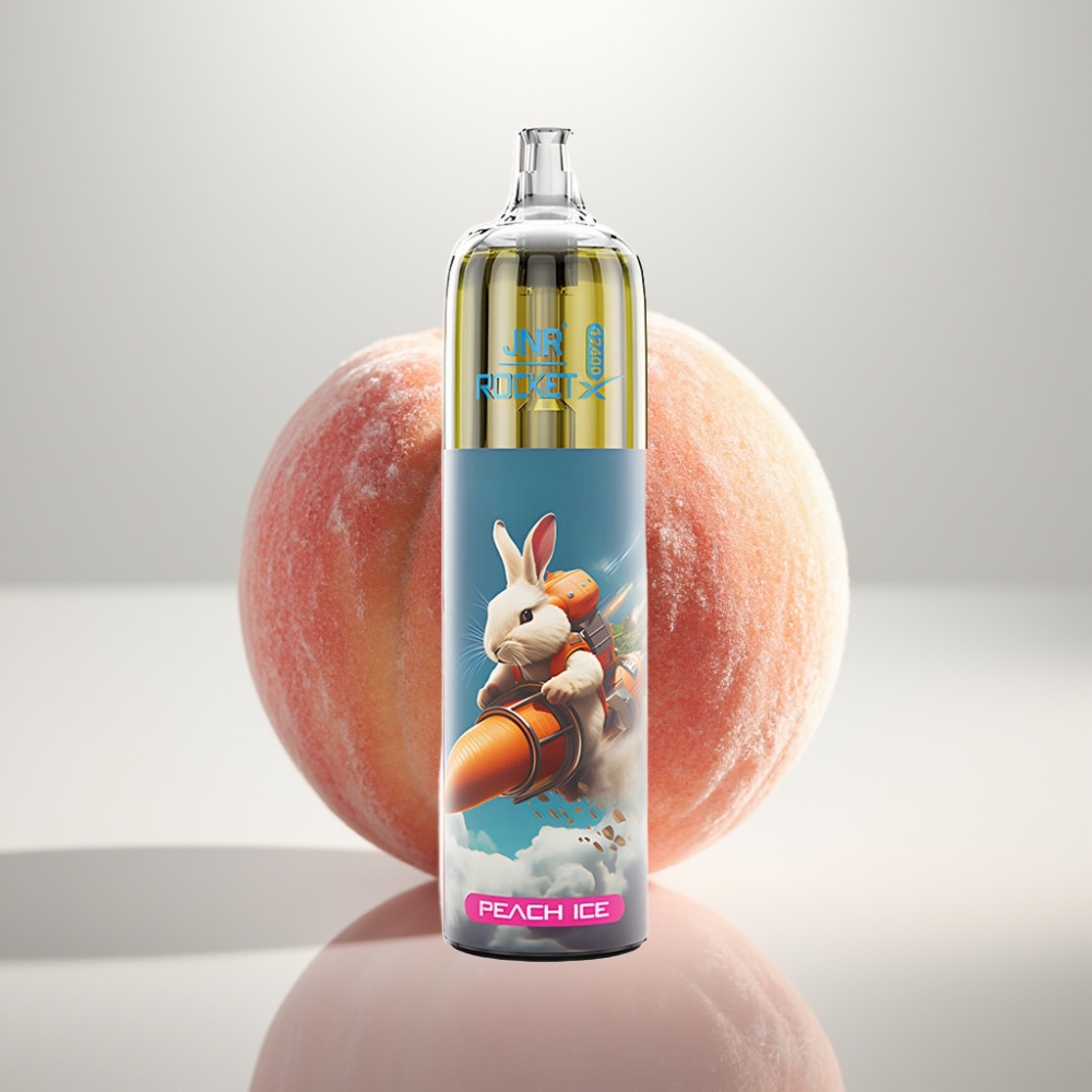 JNR Rocket-X 12400 Puffs Adjustable Airflow Mesh Coil Peach Ice