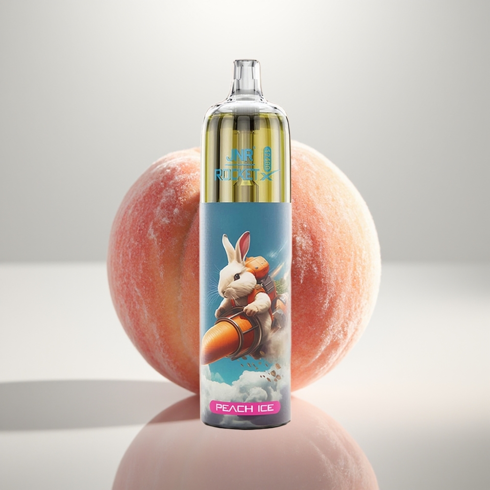 JNR Rocket-X 12400 Puffs Adjustable Airflow Mesh Coil Peach Ice