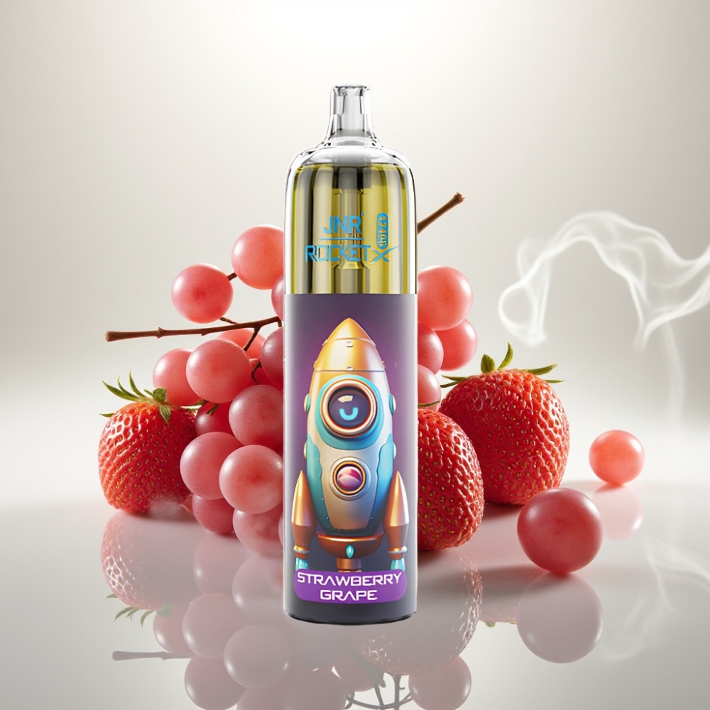 JNR Rocket-X 12400 Puffs Adjustable Airflow Mesh Coil Strawberry Grape