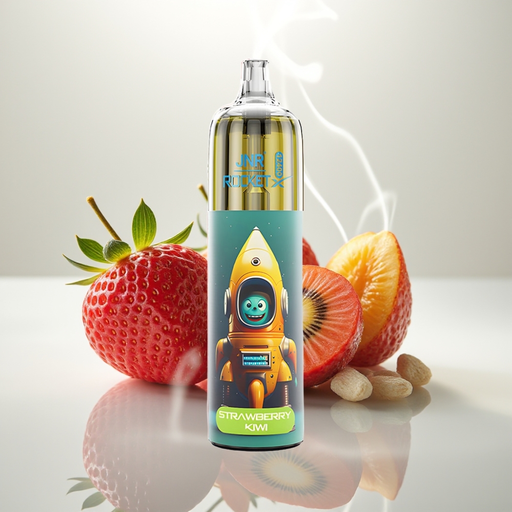 JNR Rocket-X 12400 Puffs Adjustable Airflow Mesh Coil Strawberry Kiwi