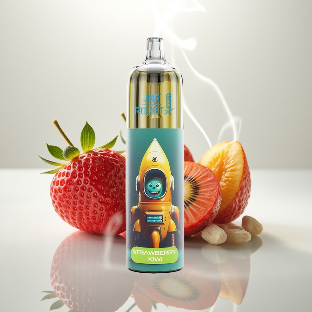JNR Rocket-X 12400 Puffs Adjustable Airflow Mesh Coil Strawberry Kiwi