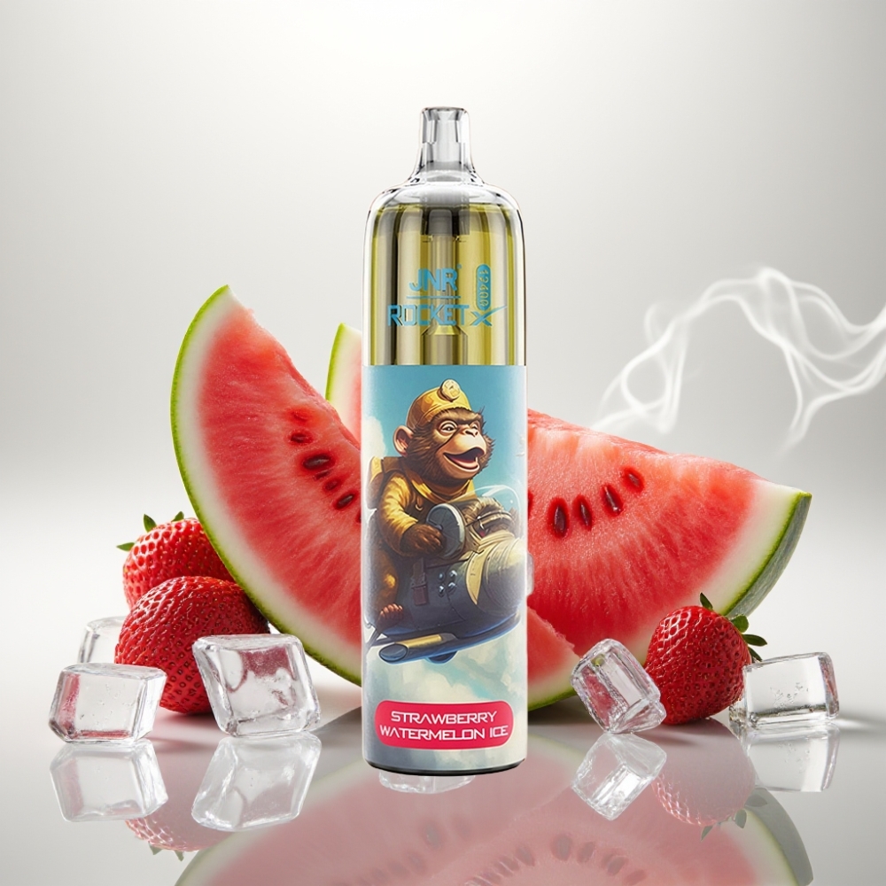 JNR Rocket-X 12400 Puffs Adjustable Airflow Mesh Coil Strawberry Watermelon Ice