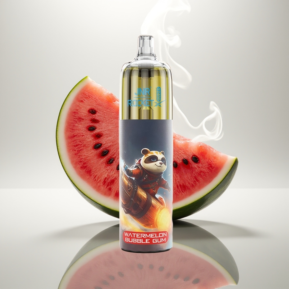 JNR Rocket-X 12400 Puffs Adjustable Airflow Mesh Coil Watermelon Bubble Gum