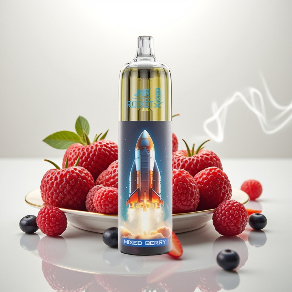 JNR Rocket-X 12400 Puffs Adjustable Airflow RGB Mixed Berry Disposable Vape