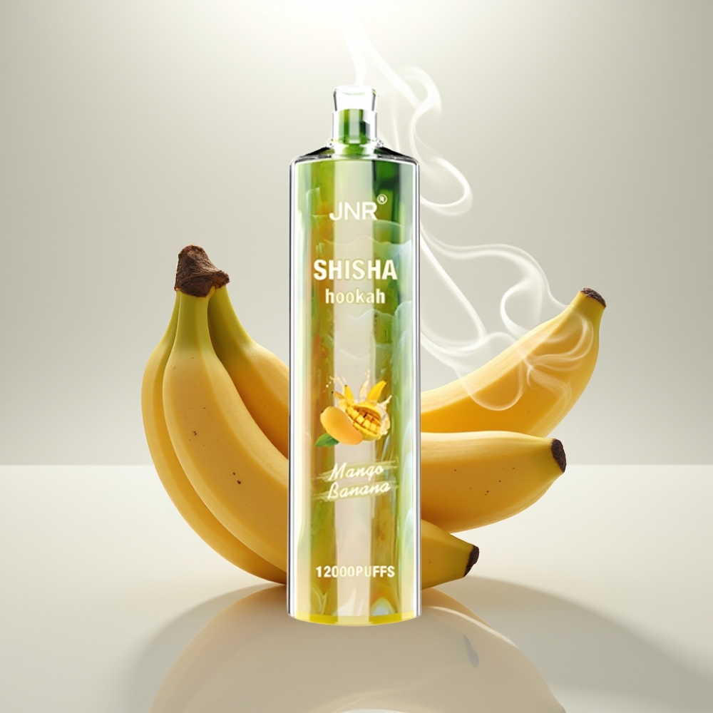 JNR Shisha Hookah 12000 Puffs 24ml 750mAh Type-C Mango Banana