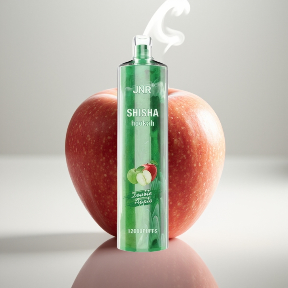 JNR Shisha Hookah 12000 Puffs 24ml Double Apple Disposable Vape