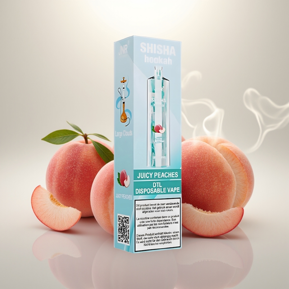 JNR Shisha Hookah 12000 Puffs 24ml Type-C Juicy Peaches