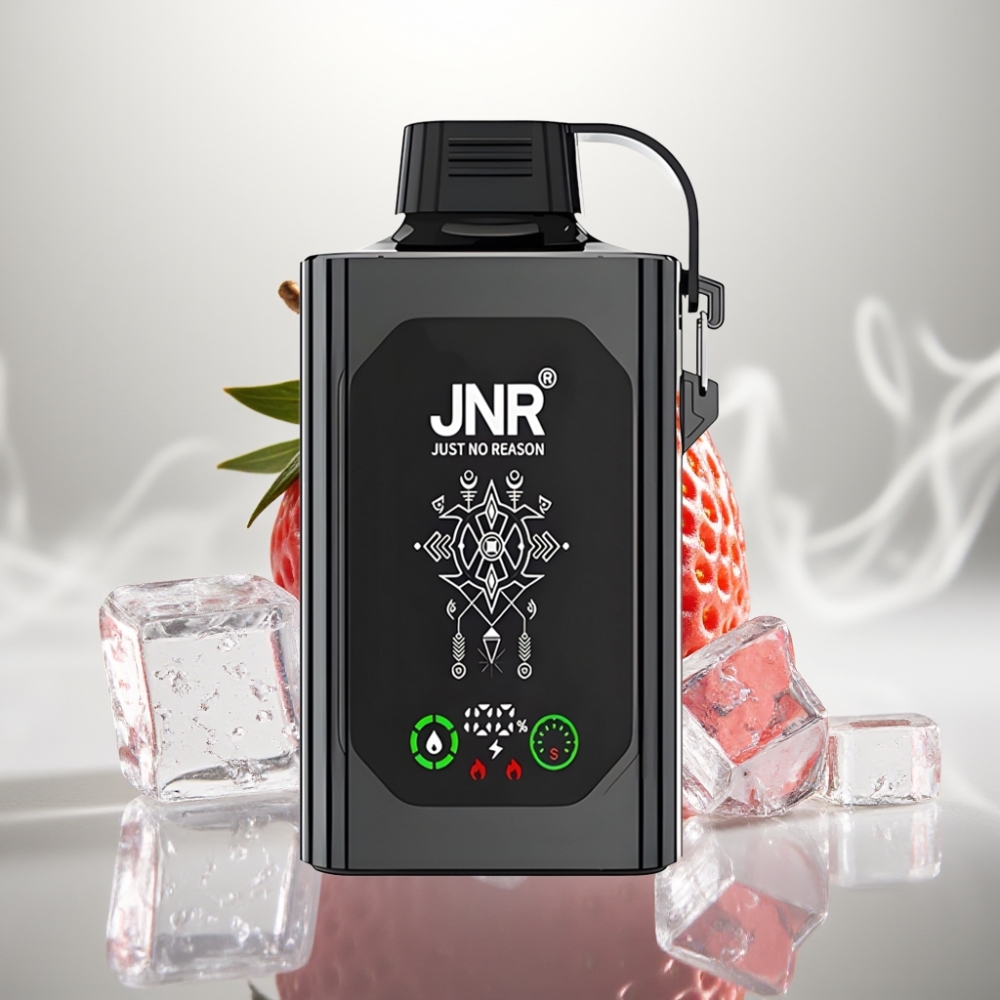 JNR Shisha Hookah Box 20500 Puffs Dual Mesh Strawberry Ice