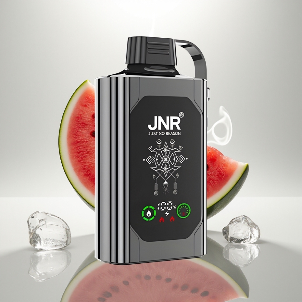 JNR Shisha Hookah Box 20500 Puffs HD Display Dual Mesh Coil Watermelon Ice