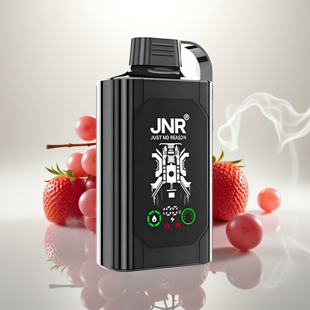 JNR Shisha Hookah Box 20500 Puffs HD Display Dual Mesh Strawberry Grape