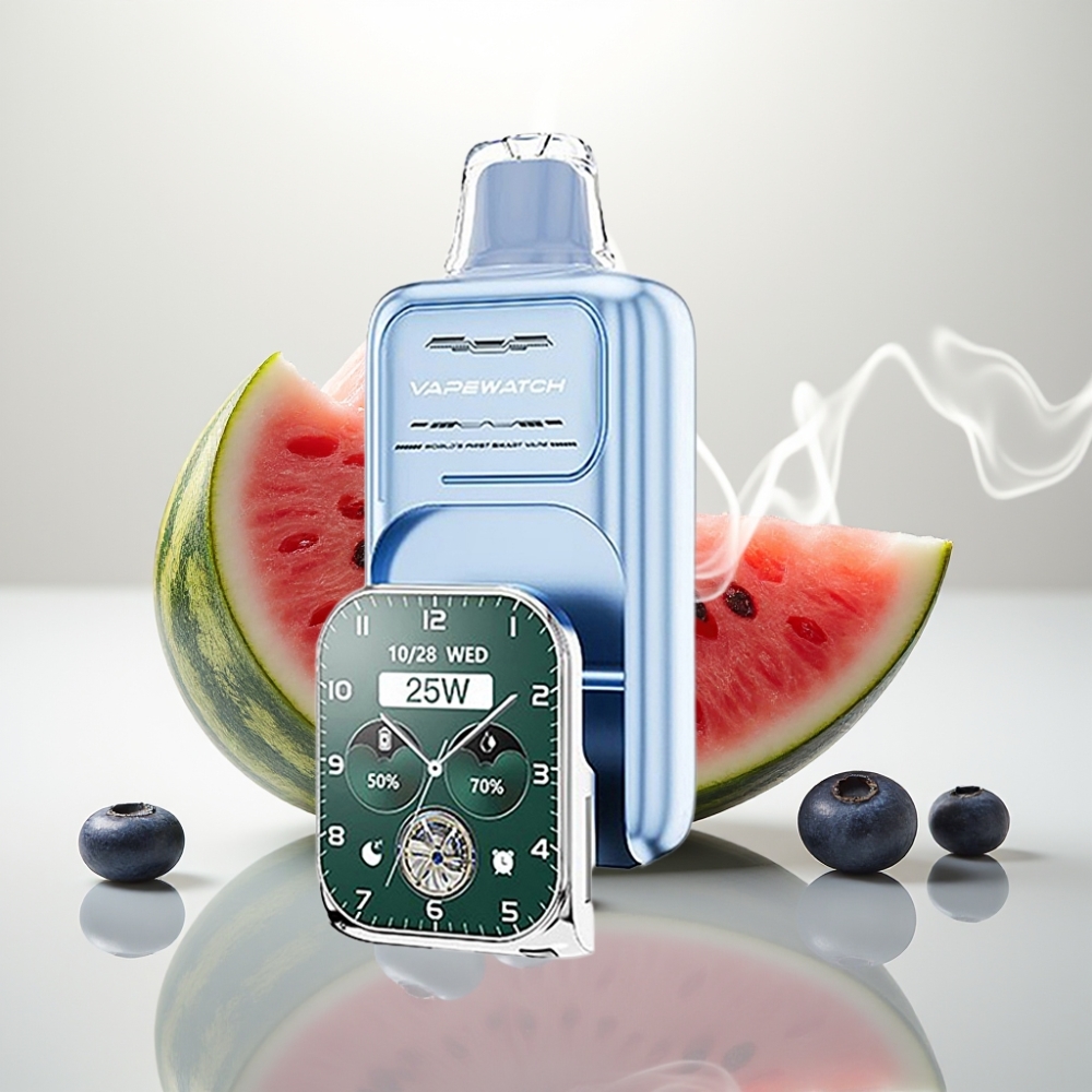 JNR VapeWatch 30000 Puffs Dual Mesh Coil Blueberry Watermelon