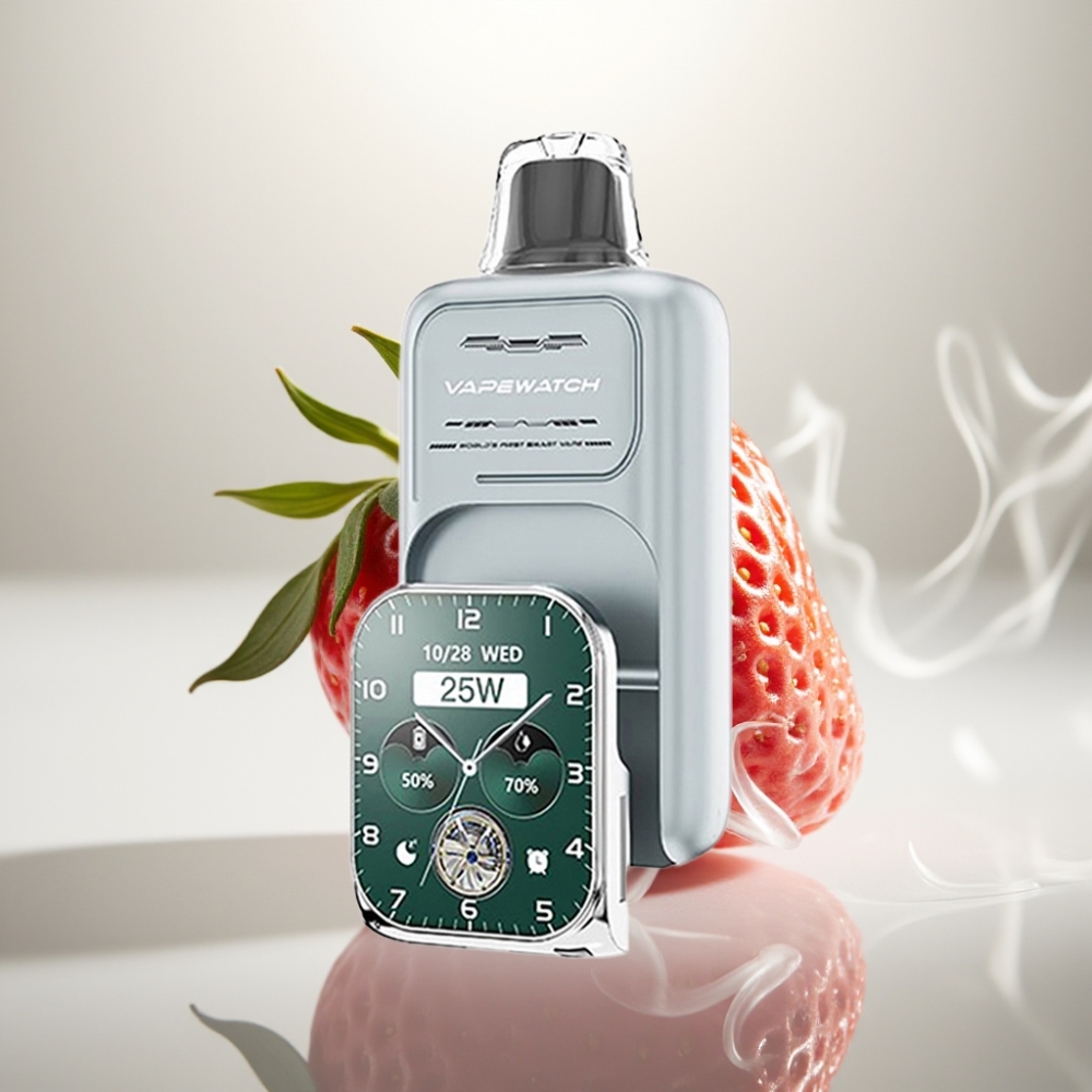 JNR VapeWatch 30000 Puffs Dual Mesh Coil Strawberry Ice