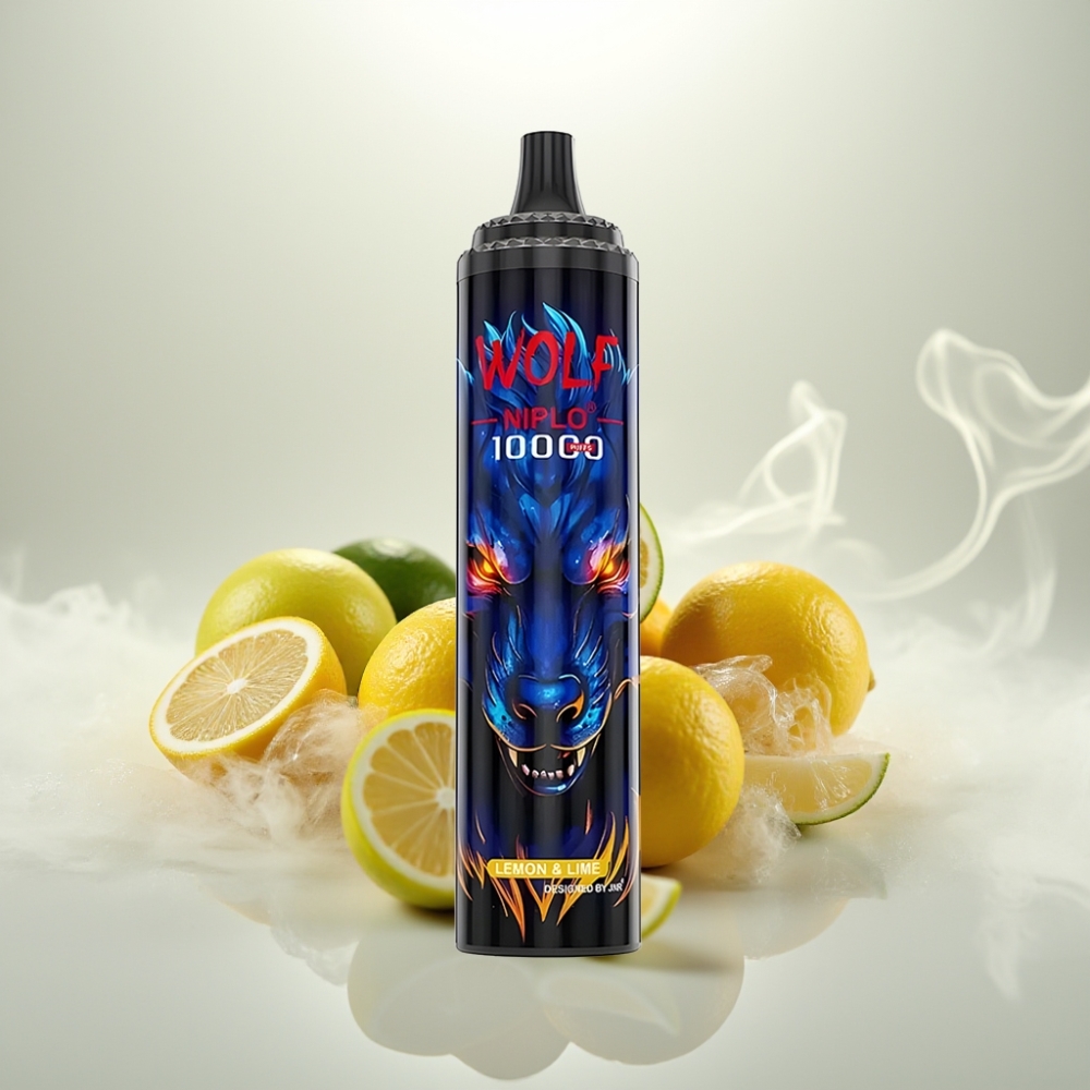 JNR Wolf Niplo 10000 Puffs 20ml Lemon  Lime Disposable Vape