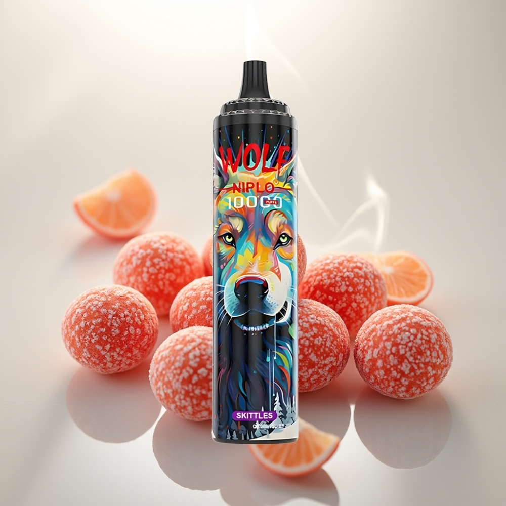 JNR Wolf Niplo 10000 Puffs 20ml Mesh Skittles