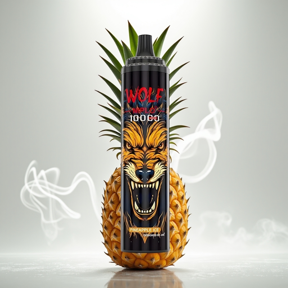 JNR Wolf Niplo 10000 Puffs 20ml Pineapple Ice