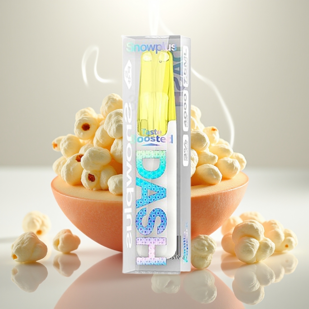 Snowplus Dash 4000 Puffs Ceramic 75ml Vanilla Popcorn