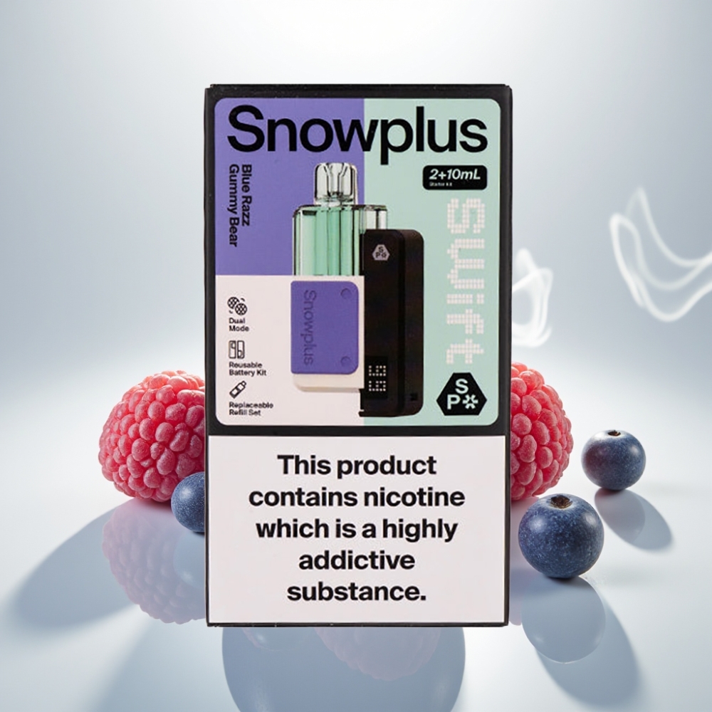 Snowplus Swift 5000 Puffs Dual Mesh Pod Kit Blue Razz Gummy Bear