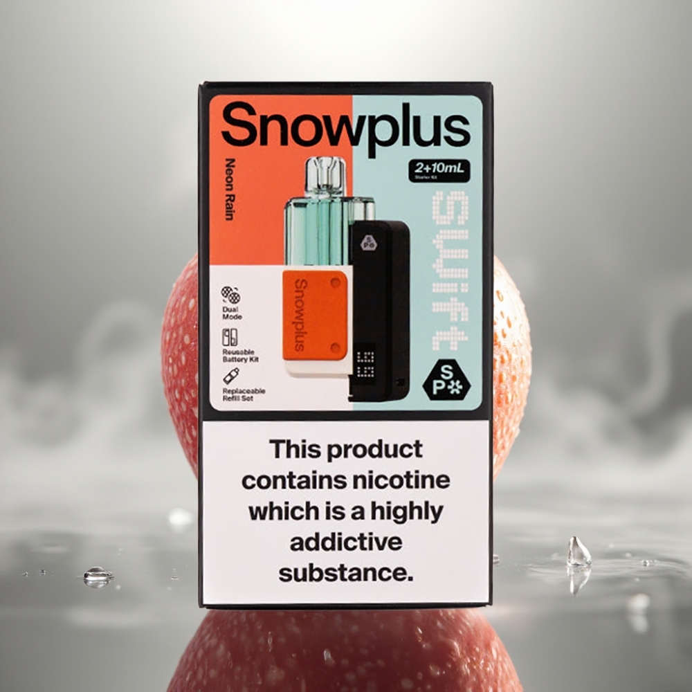 Snowplus Swift 5000 Puffs Dual Mesh Pod Kit Neon Rain