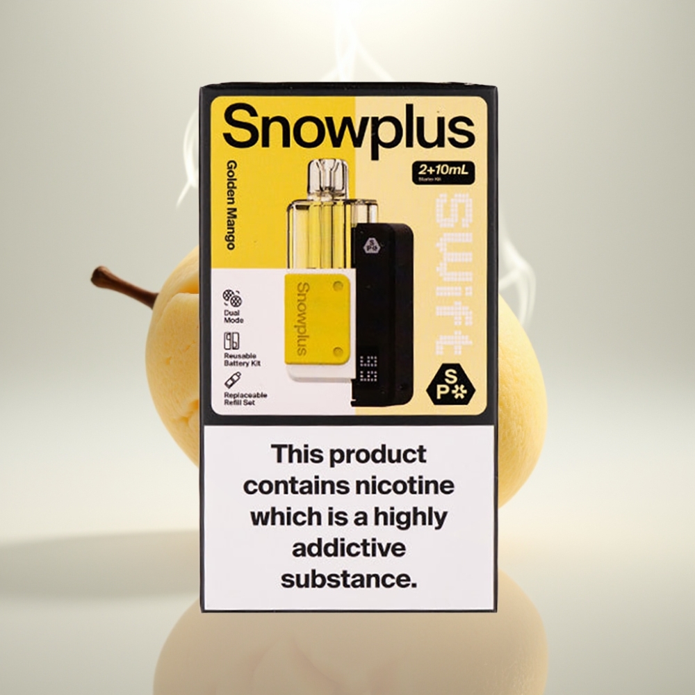 Snowplus Swift 5000 Puffs Dual Mesh Prefilled Pod Kit Golden Mango