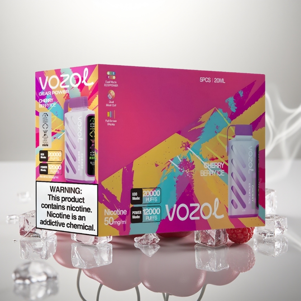 VOZOL Gear Power 20000 Puffs Dual Mesh Cherry Berry Ice