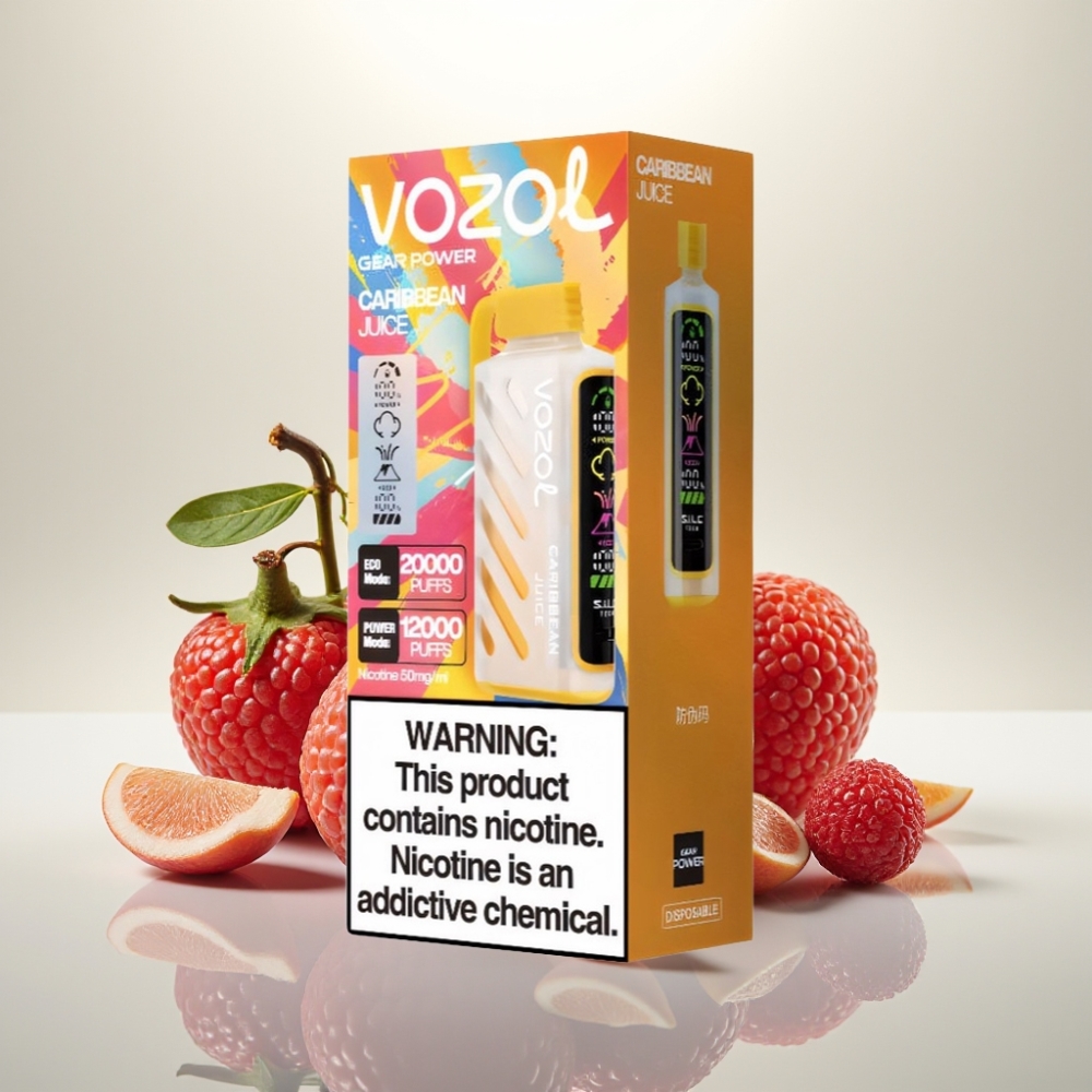VOZOL Gear Power 20000 Puffs Dual Mesh Coil Caribbean Juice