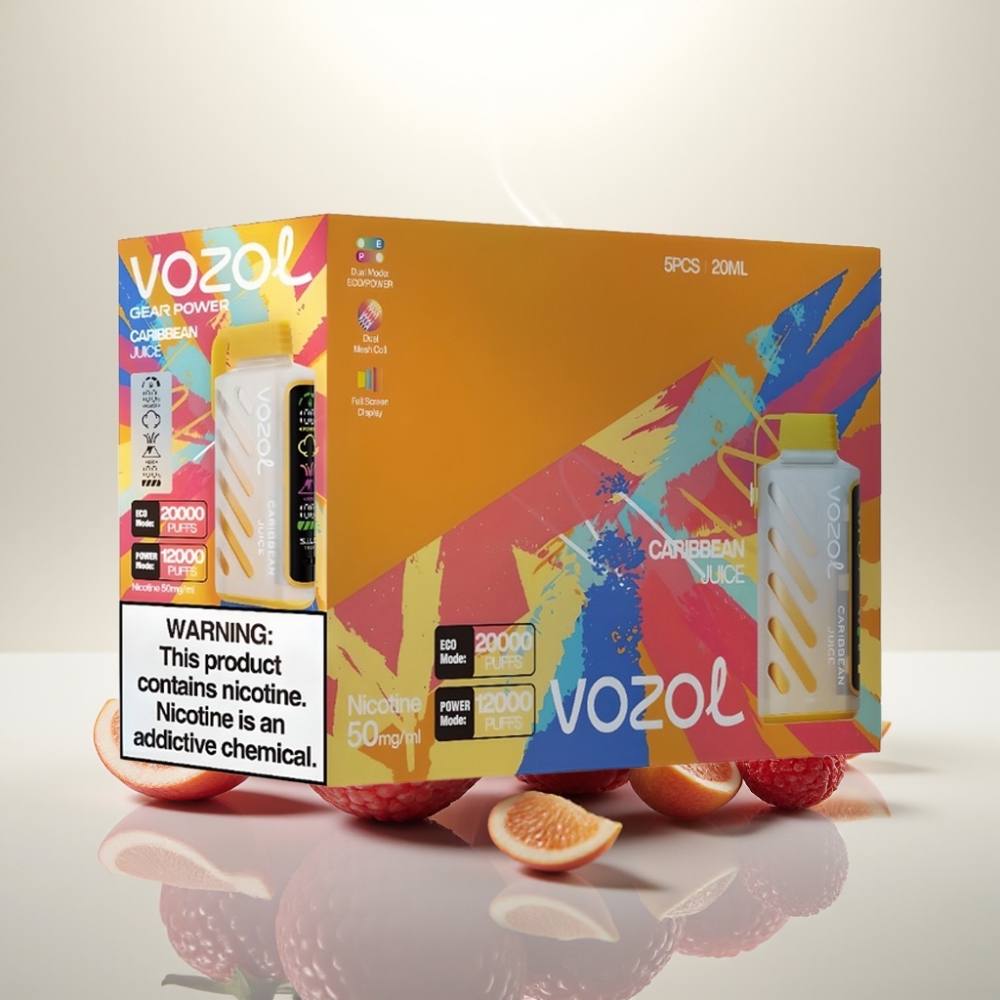 VOZOL Gear Power 20000 Puffs Dual Mesh Coil Caribbean Juice