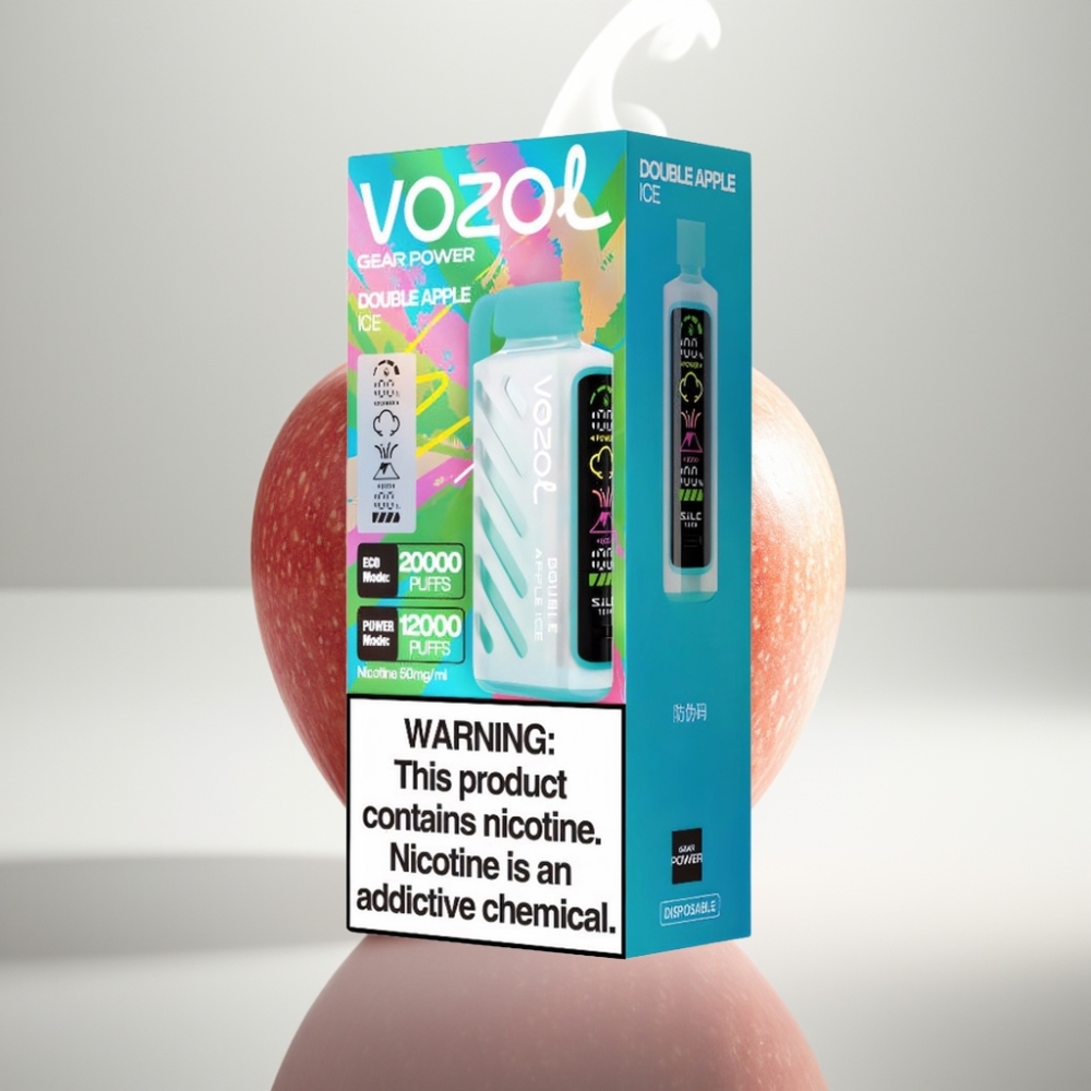 VOZOL Gear Power 20000 Puffs Dual Mesh Coil Double Apple Ice