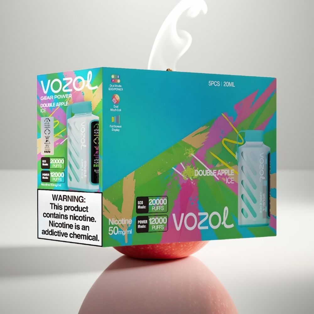 VOZOL Gear Power 20000 Puffs Dual Mesh Coil Double Apple Ice
