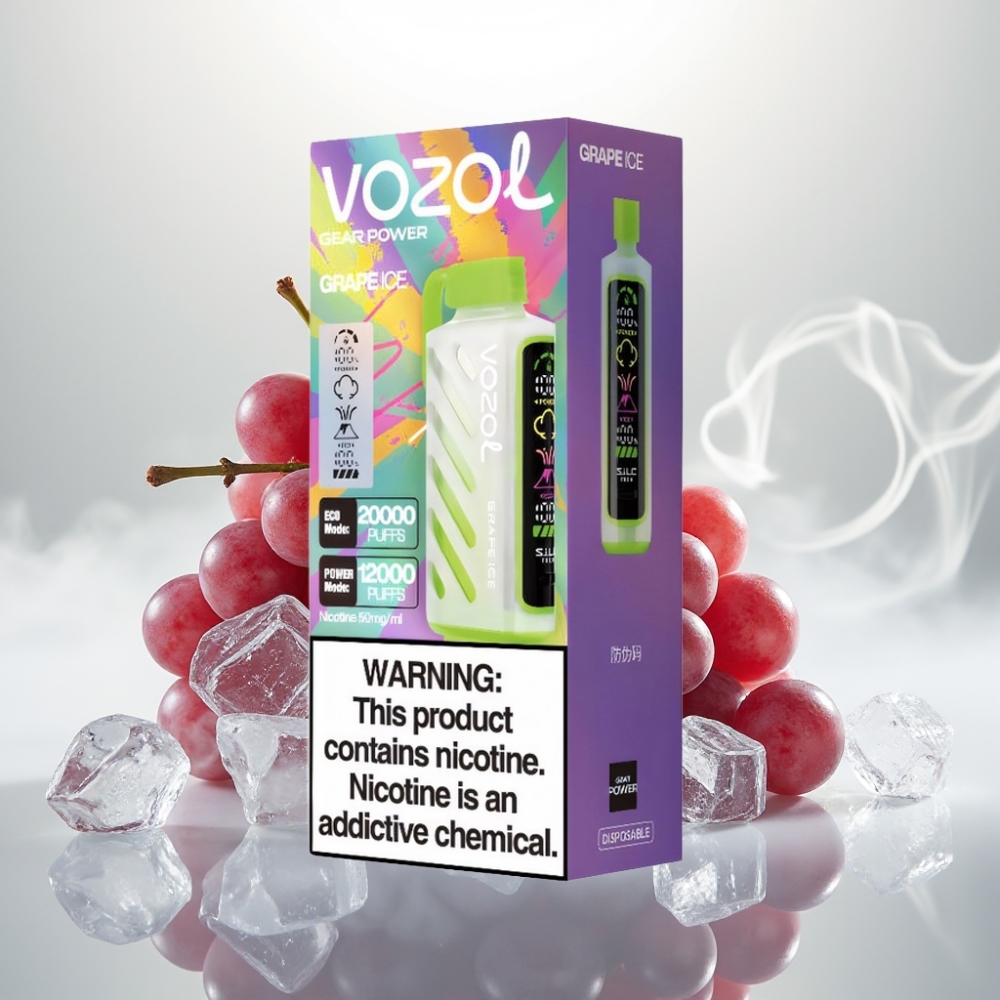 VOZOL Gear Power 20000 Puffs Dual Mesh Coil Grape Ice
