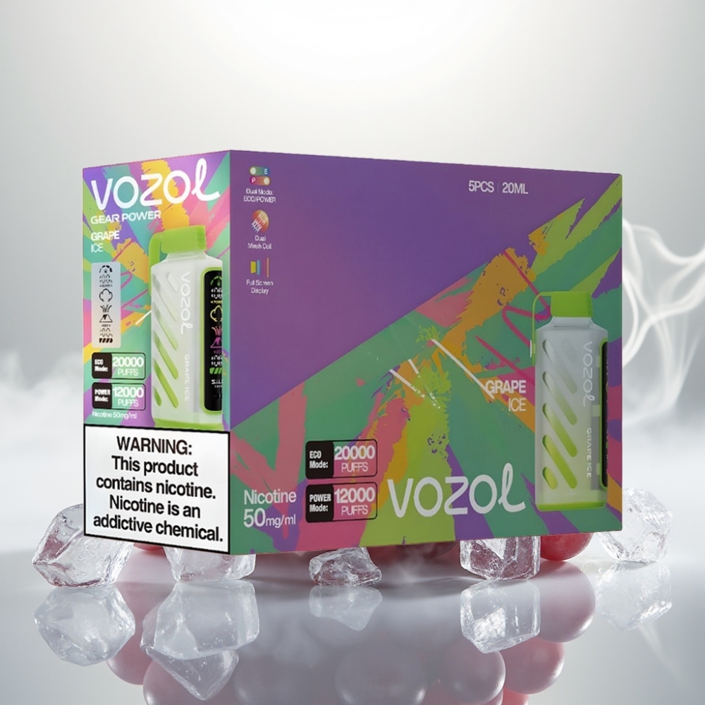 VOZOL Gear Power 20000 Puffs Dual Mesh Coil Grape Ice
