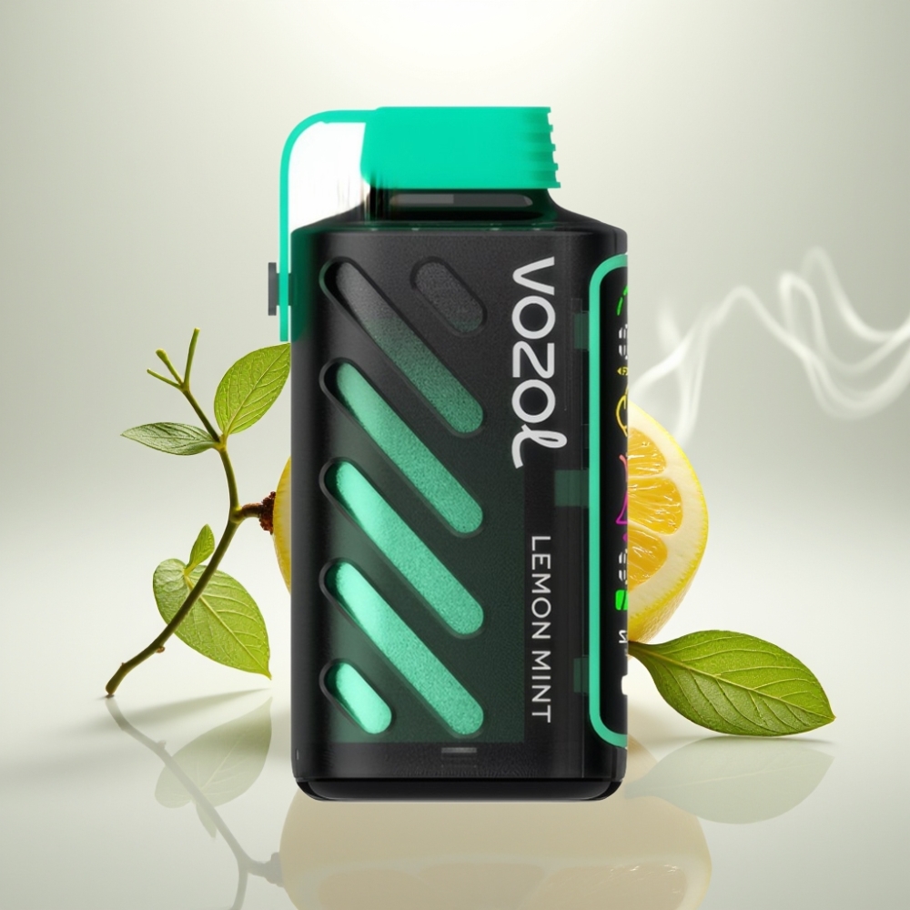 VOZOL Gear Power 20000 Puffs Dual Mesh Coil Lemon Mint Disposable Vape