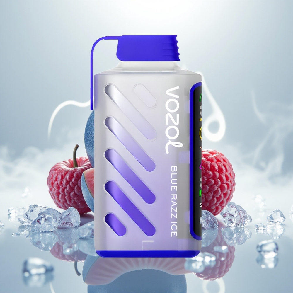 VOZOL Gear Power 20000 Puffs Dual Mesh Full Screen Blue Razz Ice