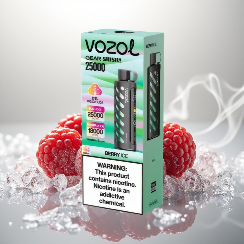 VOZOL Gear Shisha 25000 Puffs Dual Mesh Berry Ice