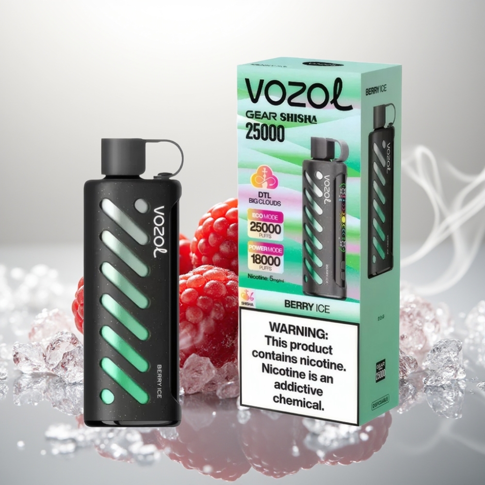 VOZOL Gear Shisha 25000 Puffs Dual Mesh Berry Ice
