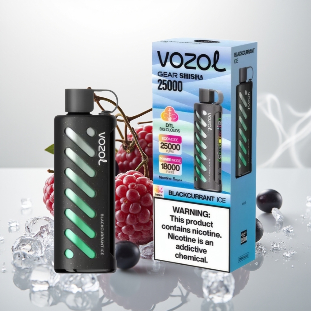 VOZOL Gear Shisha 25000 Puffs Dual Mesh Blackcurrant Ice