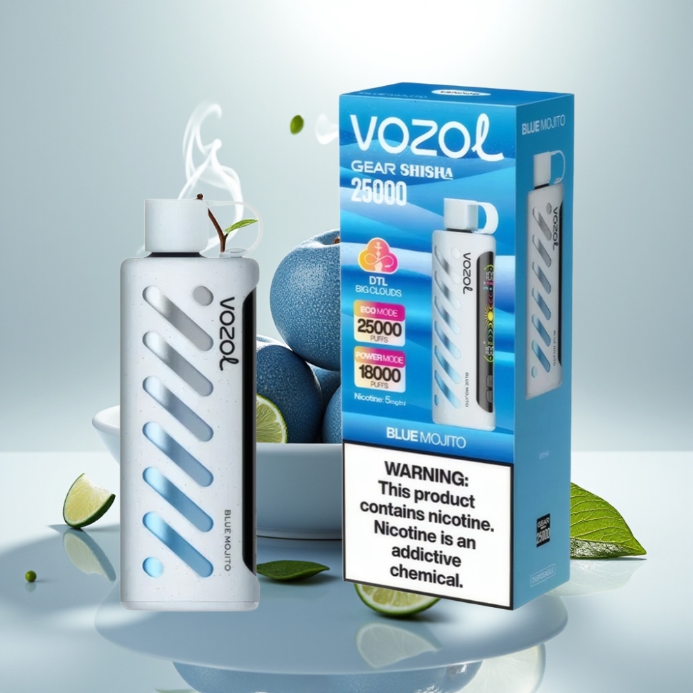 VOZOL Gear Shisha 25000 Puffs Dual Mesh Blue Mojito