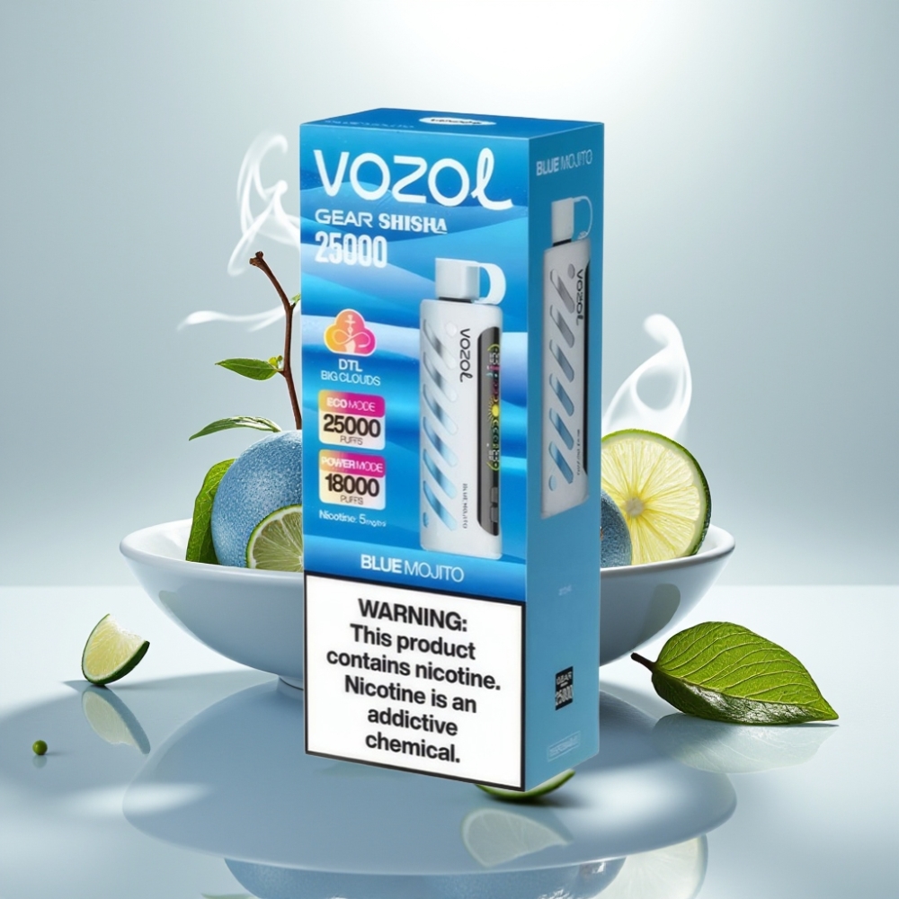 VOZOL Gear Shisha 25000 Puffs Dual Mesh Blue Mojito