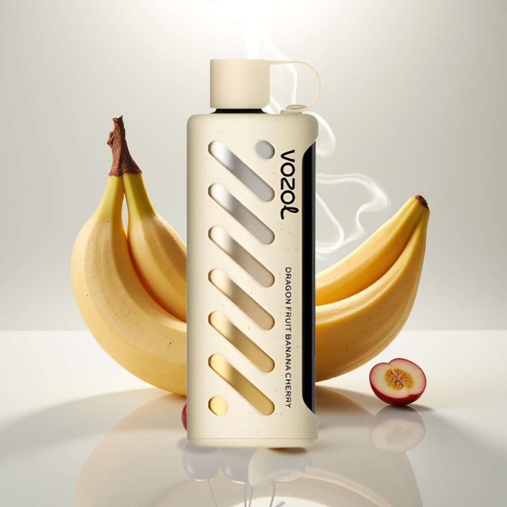 VOZOL Gear Shisha 25000 Puffs Dual Mesh Disposable Vape Dragon Fruit Banana Cherry