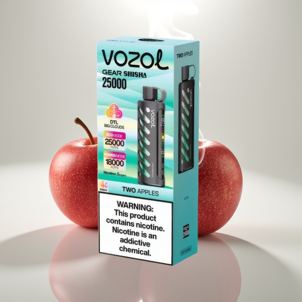 VOZOL Gear Shisha 25000 Puffs Dual Mesh Disposable Vape Two Apples