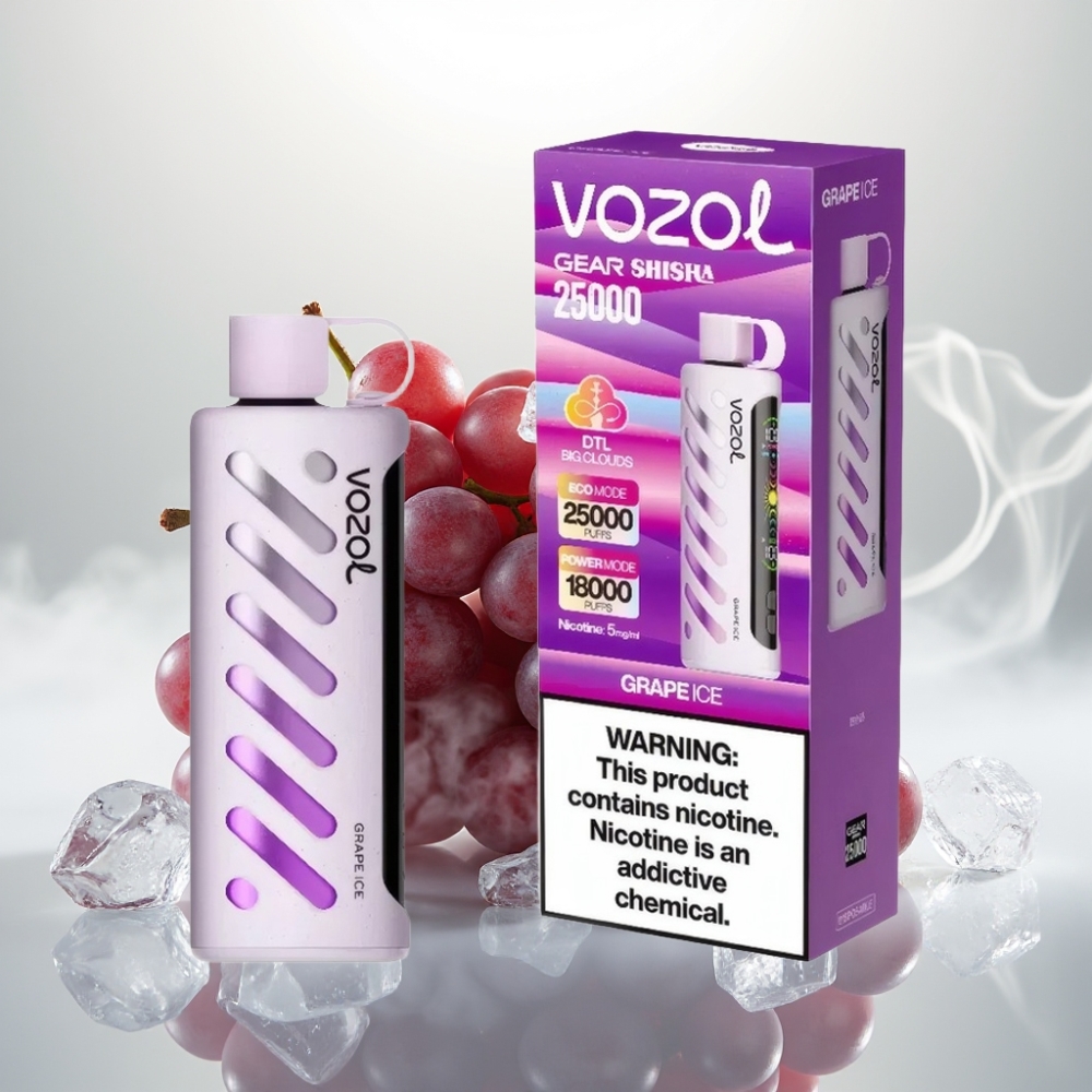 VOZOL Gear Shisha 25000 Puffs Dual Mesh Grape Ice