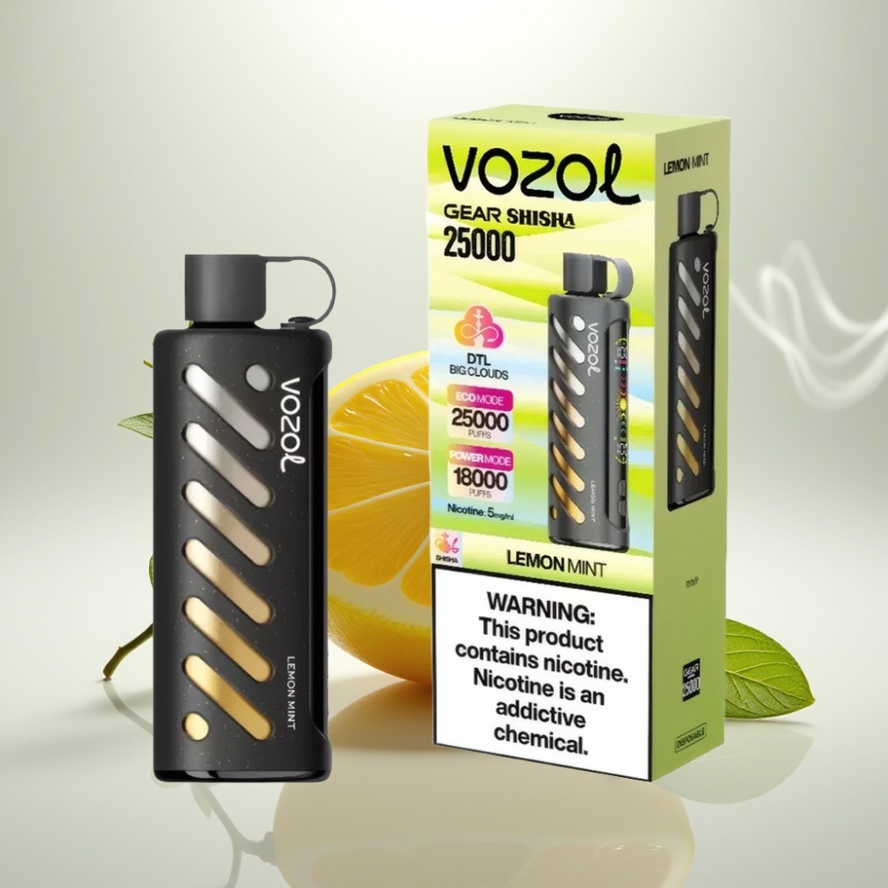 VOZOL Gear Shisha 25000 Puffs Dual Mesh Lemon Mint