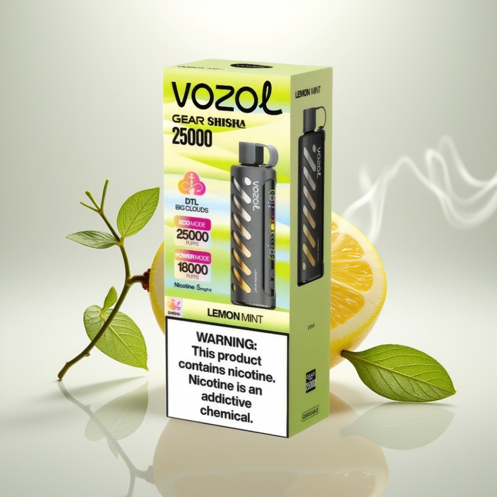 VOZOL Gear Shisha 25000 Puffs Dual Mesh Lemon Mint
