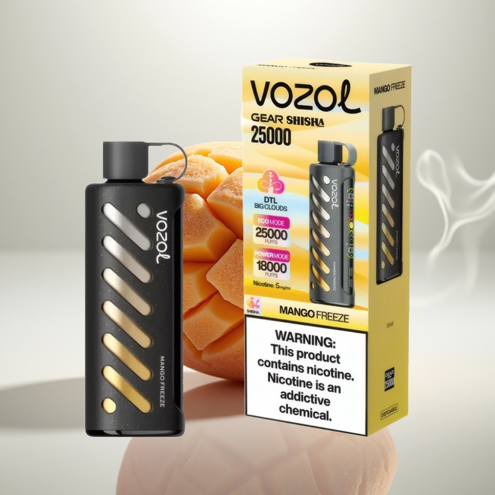 VOZOL Gear Shisha 25000 Puffs Dual Mesh Mango Freeze Disposable Vape